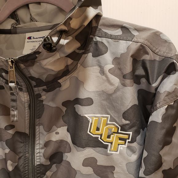 UCF Central Florida Golden Knights Champion Jacket Gray Camo Size Large - Picture 3 of 6